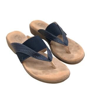 Cliffs by White Mountain Womens Size 6M Bumble Slip-On Thong Sandals BHFO 4035